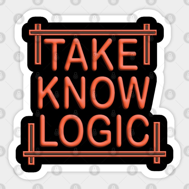 Technology - TAKE KNOW LOGIC Sticker by murshid